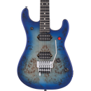 EVH 5150 Series Deluxe Poplar Burl - Aqua Burst