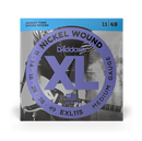 D'Addario EXL115 Nickel Wound Electric Guitar Strings, Medium/Blues-Jazz Rock, 11-49 - Safe Haven Music