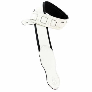Walker and Williams G-08 Parchment White Padded Strap - Ultra Soft Garment Leather Back - Safe Haven Music