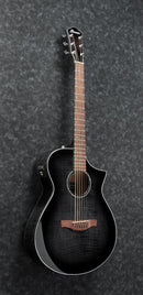 Ibanez AEWC400 Acoustic Guitar - Transparent Black Sunburst High Gloss