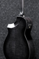 Ibanez AEWC400 Acoustic Guitar - Transparent Black Sunburst High Gloss