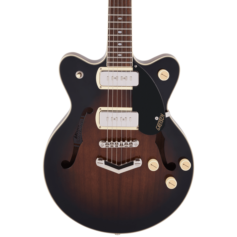 Used Gretsch G2655-P90 Streamliner Center Block Jr. Double-Cut P90 with V-Stoptail - Brownstone