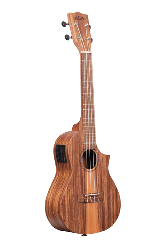 Kala Teak Tri-Top Concert Acoustic-Electric Ukulele - Satin Natural