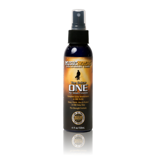 MusicNomad The Guitar ONE - All in 1 Cleaner, Polish, Wax for Gloss Finishes - 4oz