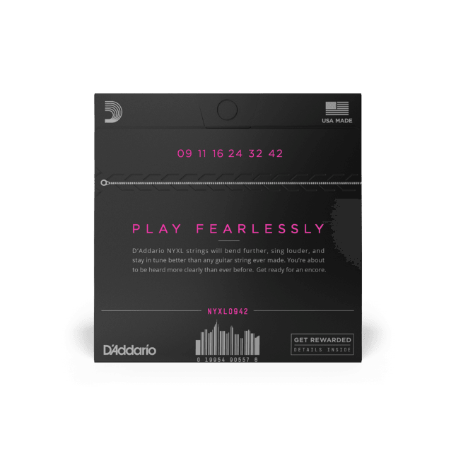 D'Addario NYXL0942 Nickel Wound Electric Guitar Strings, Super Light, 9-42 - Safe Haven Music