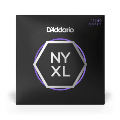 D'Addario NYXL1149 Nickel Wound Electric Guitar Strings, Medium, 11-49 - Safe Haven Music