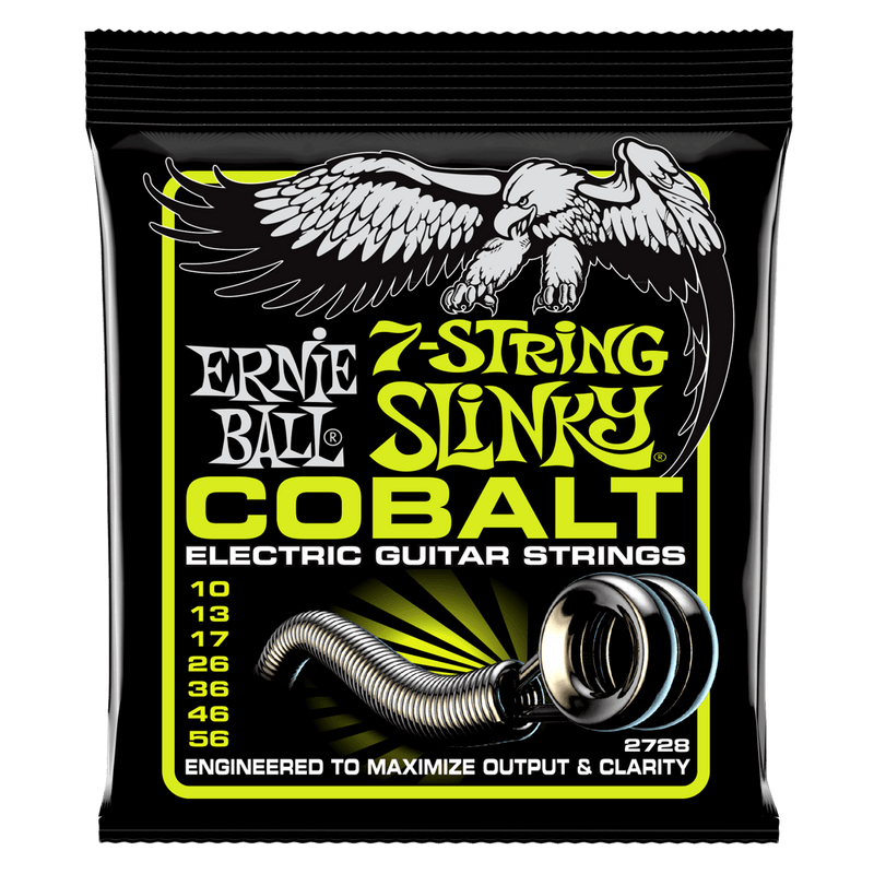 Ernie Ball Regular Slinky Cobalt 7-String Electric Guitar Strings - 10-56 Gauge