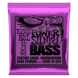 Ernie Ball Power Slinky Nickel Wound Electric Bass Strings - 55-110 Gauge