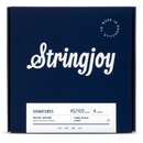 Stringjoy Light Gauge (45-100) 4 String Long Scale Nickel Wound Bass Guitar Strings