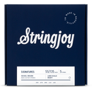 Stringjoy Heavy Gauge (55-135) 5 String Long Scale Nickel Wound Bass Guitar Strings