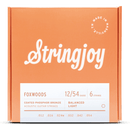 Stringjoy Foxwoods - Light Gauge (12-54) Coated Phosphor Bronze Acoustic Guitar Strings