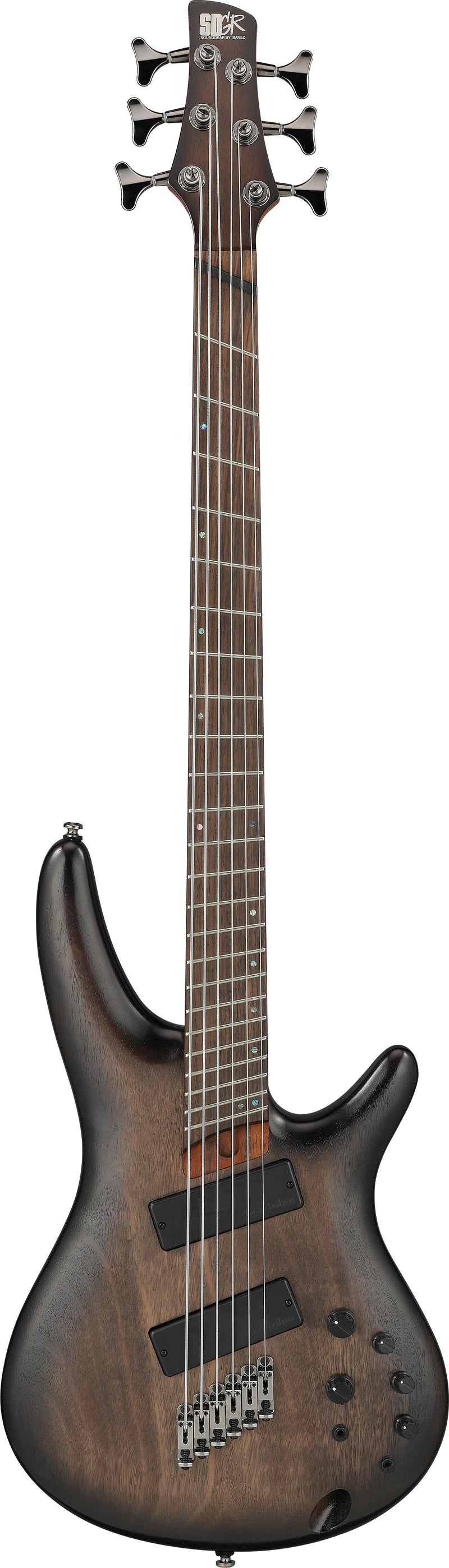Ibanez SRC6MS Bass Workshop 6-String Multi-Scale Electric Bass - Black Stained Burst Low Gloss