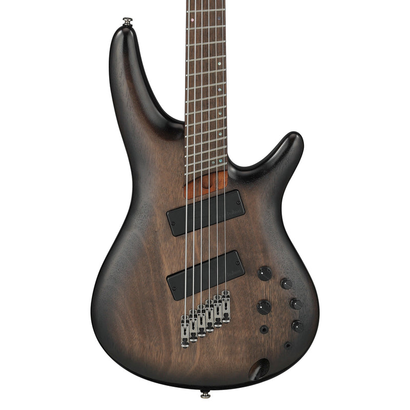 Ibanez SRC6MS Bass Workshop 6-String Multi-Scale Electric Bass - Black Stained Burst Low Gloss