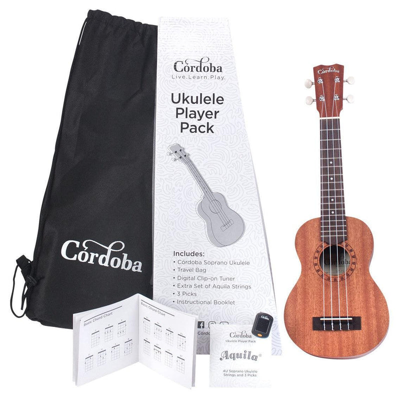 Cordoba Ukulele Player Pack Soprano - Safe Haven Music