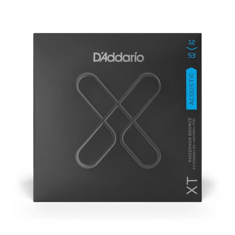 D'Addario XTAPB1253 XT Phosphor Bronze Acoustic Guitar Strings, Light, 12-53 - Safe Haven Music