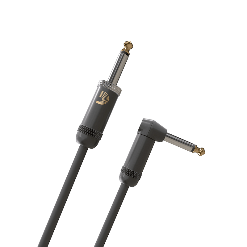 D'Addario American Stage Instrument Cable, Right to Straight, 15 feet - Safe Haven Music