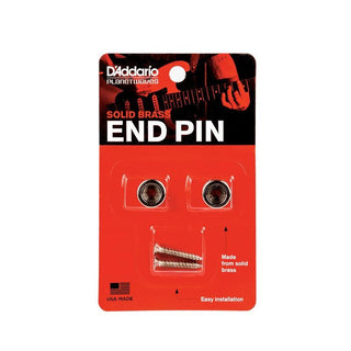 D'Addario Solid Brass End Pins - Chrome (Pair) - Safe Haven Music