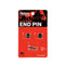 D'Addario Solid Brass End Pins - Chrome (Pair) - Safe Haven Music