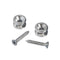 D'Addario Solid Brass End Pins - Chrome (Pair) - Safe Haven Music
