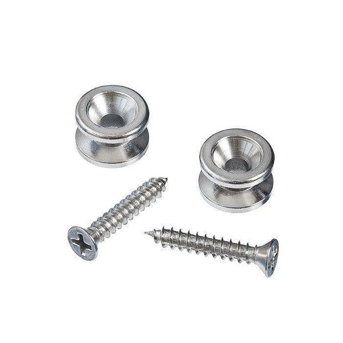 D'Addario Solid Brass End Pins - Chrome (Pair) - Safe Haven Music