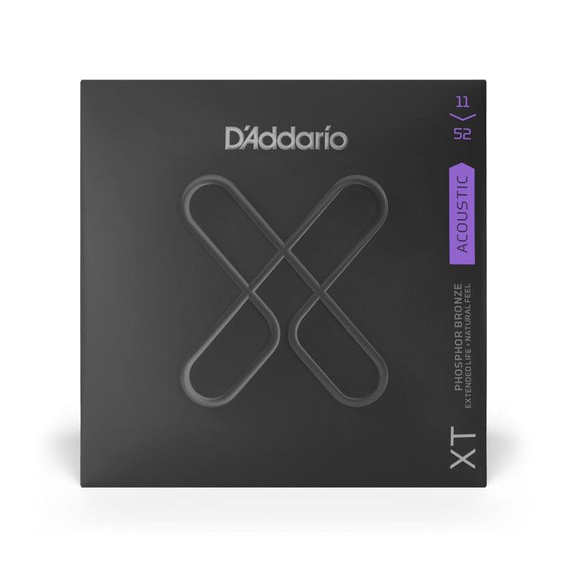 D'Addario XTAPB1152 XT Phosphor Bronze Acoustic Guitar Strings, Custom Light, 11-52 - Safe Haven Music
