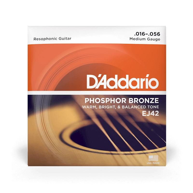 D'Addario EJ42 Resophonic Guitar Strings, 16-56 - Safe Haven Music