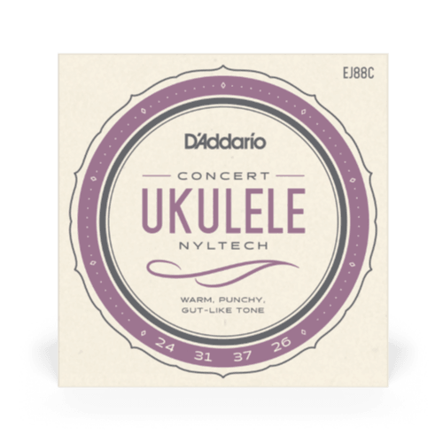 D'Addario EJ88C Nyltech Ukulele Strings, Concert - Safe Haven Music