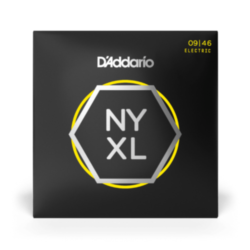 D'Addario NYXL Nickel Wound Electric Guitar Strings - Super Light Top / Regular Bottom 09-46