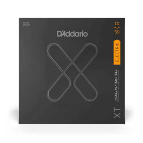 D'Addario XT Nickel Coated 7-String Electric Guitar Strings - Regular Light 10-59