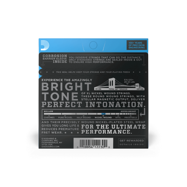 D'Addario 9.5-44 Super Light Plus, XL Nickel Electric Guitar Strings