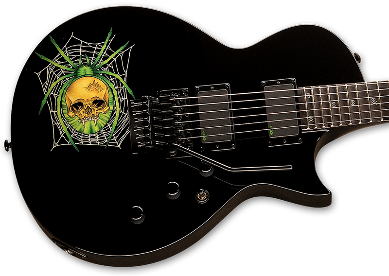 ESP LTD Kirk Hammet KH-3 Spider - Black with Graphic