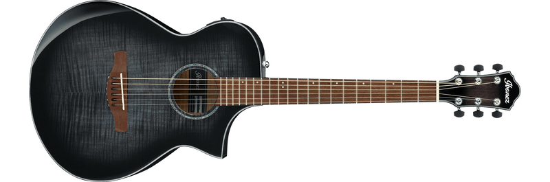 Ibanez AEWC400 Acoustic Guitar - Transparent Black Sunburst High Gloss