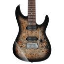 Ibanez Premium AZ427P1PB 7-String Electric Guitar - Charcoal Black Burst