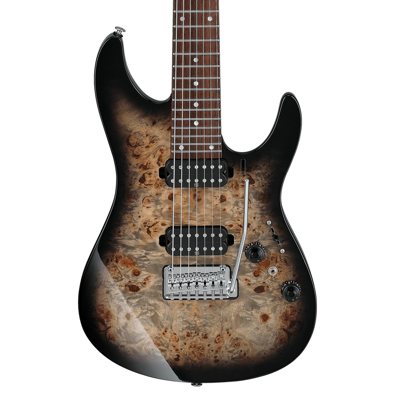 Ibanez Premium AZ427P1PB 7-String Electric Guitar - Charcoal Black Burst
