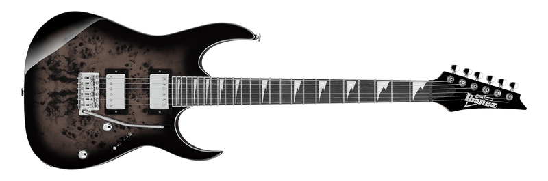 Ibanez GRG220PA1 6-String Electric Guitar - Transparent Brown Black Burst