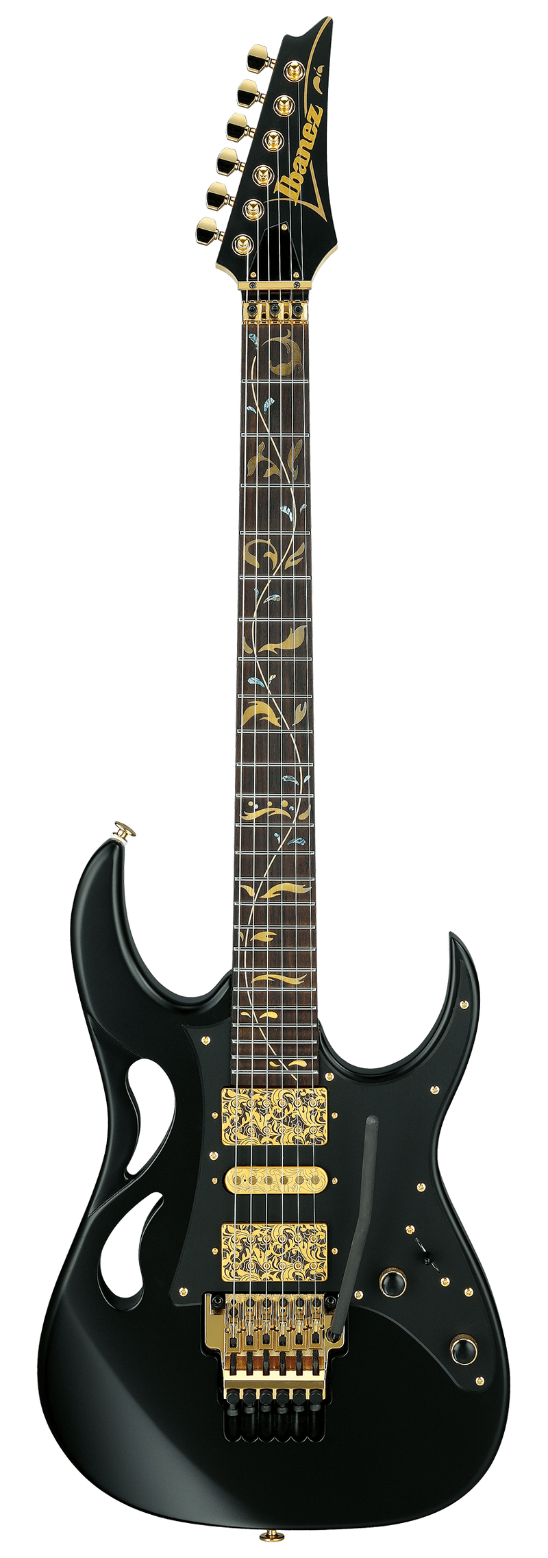 Ibanez PIA3761XB Steve Vai Signature 6str Electric Guitar w/Case - Onyx Black