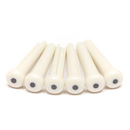 Graph Tech TUSQ Bridge Pins Martin Style 2mm White / Black Dot (6 Pcs)