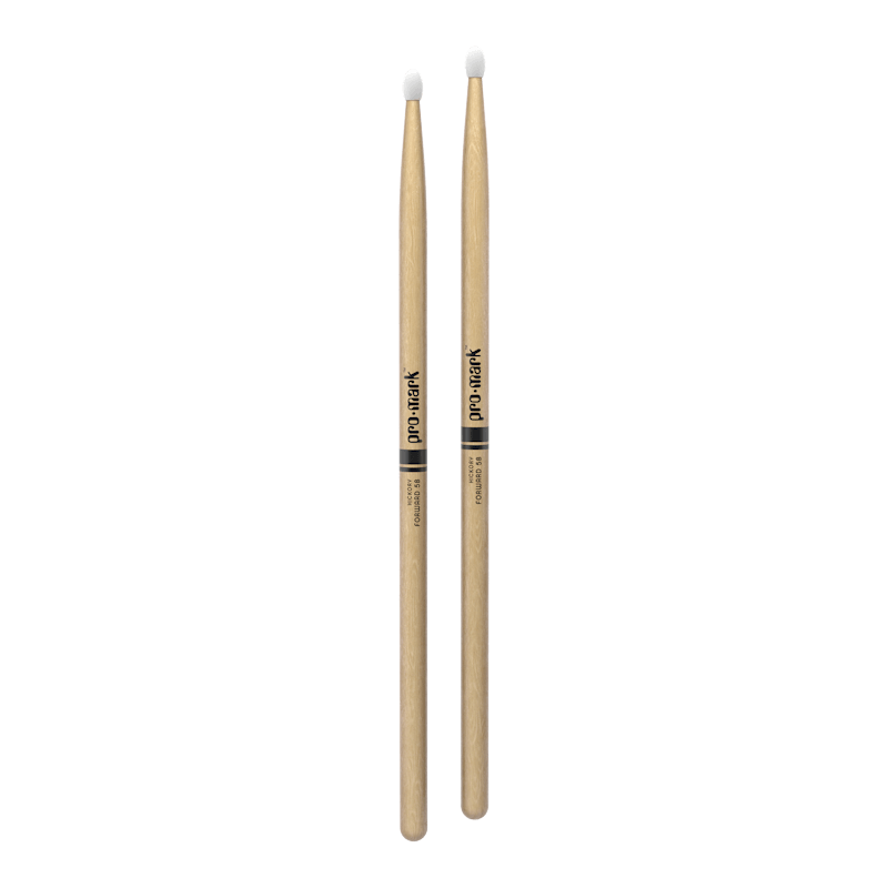 ProMark Classic Forward 5B Hickory Drumstick, Oval Nylon Tip