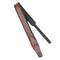 Walker and Williams GB-101 Bourbon Brown Padded Leather Strap with Live Oak Pattern - Safe Haven Music